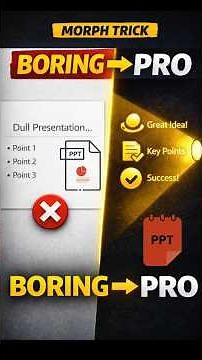 Stop Making Boring Slides! Try This PowerPoint Morph Hack⚡#shorts