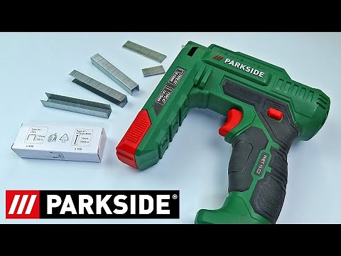 Parkside Electric Stapler & Nailer PHET 15 C2 Unboxing & Testing from LIDL