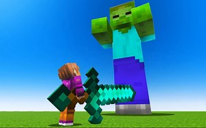 【MrBeast Gaming】Minecraft But Everything is 10x Bigger!