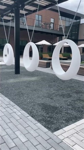 Light Up Swing at Fishers Community Center | Interactive LED Park Swing