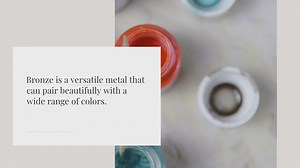 What Colours compliment bronze?