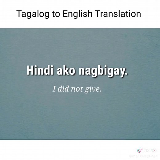 Tagalog to English Translation Challenge