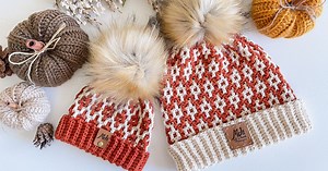 Hello Pumpkin Mosaic Crochet Hat