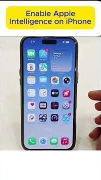 How to Enable Apple Intelligence on iPhone#AppleIntelligence #iPhone #Apple
