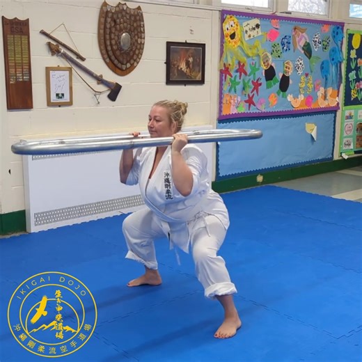 At Ikigai Dojo we train with traditional tools to develop power, resilience and strength this is to ensure that we are prepared for any situation. The Kongoken seen in this first video is a large heavy iron or steel ring used for full body strength training and conditioning. It can weigh up to 50Kg - 90Kg. The power behind this training tool is that its awkward shape focuses a student to use many different muscles when moving this unwieldy and heavy object. Moreover, this awkward shape impacts a