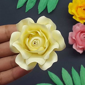 Realistic Paper Rose Making Instructions. DIY Paper Flowers | Colors Paper