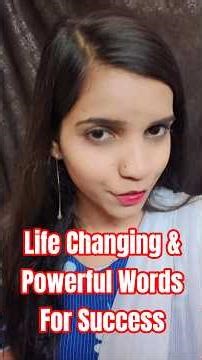 Life Changing Words For Success #ytshorts #viral #powerful #positiveword #success #studyshorts