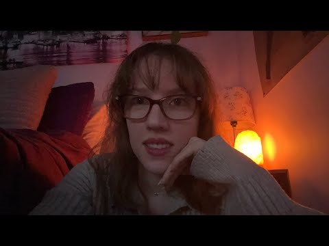 ASMR cupped whisper ramble (fluffy mic)