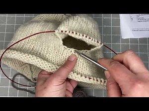 Recap Part 3 - How to knit a sweater from the top down - picking up sleeves using magic loop