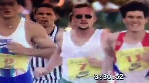 Les rois du décathlon dans le 1500 m du Décastar de Talence ... Gloire à Dan o’Brien Christian Plaziat William Motti et Alain Blondel... le vieux bon temps du Rock and Roll | Patrick Montel