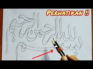 TEKNIK DASAR MENULIS KALIGRAFI DENGAN DUA PENSIL