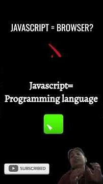 JavaScript is NOT the Browser 🤯 (Most Devs Learn This Wrong) #jsdev #coding