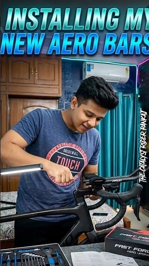 Installing My New Triathalon Aero Bars ! #shorts #ytshorts #triathalon #aerobars #handlebar #mtb