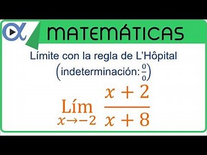 Limits applying L'Hôpital's rule, example 2 | Higher Mathematics - Virtual
