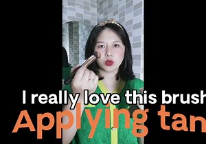 Bronze Tan Self Tanning Brush-Flat Top Vegan Kabuki Foundation Makeup Brush-Spray Tan Blending Brush for Face Tan Applicator