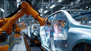 Robotic Arm Performs Welding on Car Bodies in Automotive Manufacturing Facility Stock Footage - Video of innovation, process: 408514374