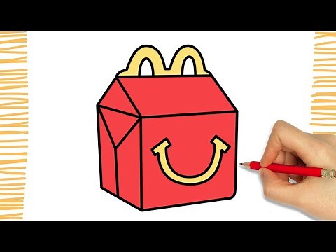 Como dibujar un HAPPY MEAL MCDONALD'S I paso a paso