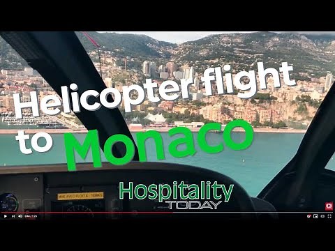 Arriving in Monaco by helicopter - Monacair from Nice airport