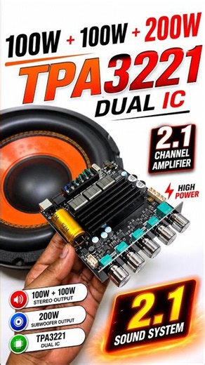 400W TPA3221 Amplifier #short #youlikeelectronic #amplifier #ampliefierplate