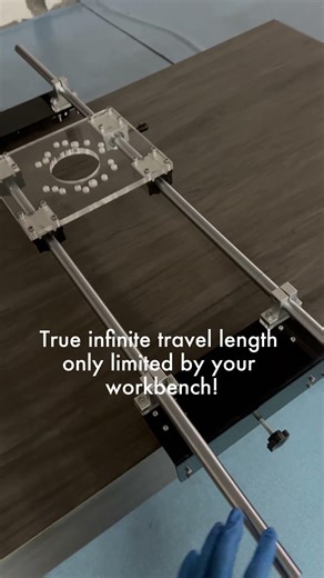 Infinite Travel Router Sled with Steel Guide Rails for Workbench & Slab Surfacing #SlabFlattening