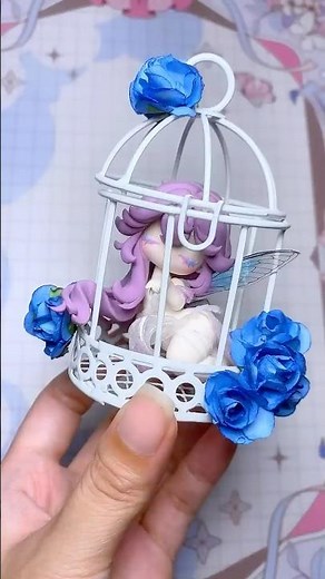 DIY Purple Caged Fairy | Original Fantasy Clay Art! | SoulYO ART