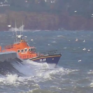 28 years ago this week, the prototype for our Severn class lifeboat performed its first ever rescue - whilst out on sea trials. The Severn class lifeboat joined our lifeboat fleet in 1995 and since then has launched over 15,700 times, and aided over 41,100 people. The Severn Class lifeboat is still saving lives around our coast to this day. | RNLI