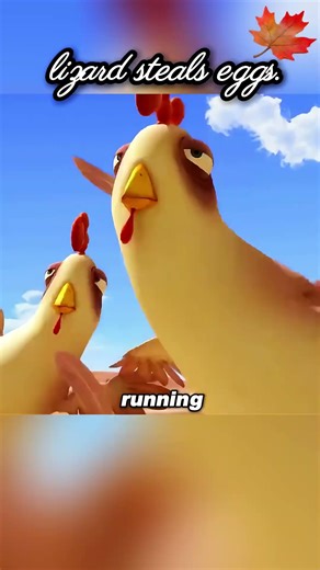 The lizard wanted to steal some eggs. #cartoon