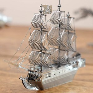 Social distancing is giving you extra time for a new hobby? Try the Metal Earth 3D Laser Cut Metal Model Building Kits for all you need to build intricate models of everything from the Apollo spacecraft to a T-Rex. Shop them here: https://bit.ly/3bduaKb | Grommet