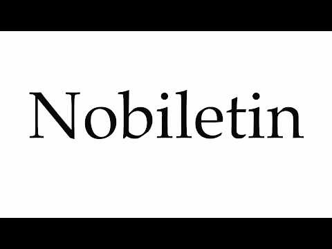 How to Pronounce Nobiletin