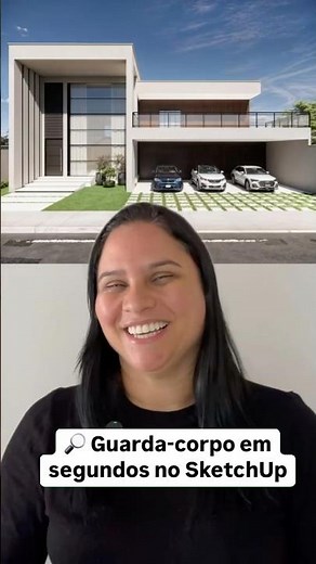 How to add a railing in SketchUp #sketchup