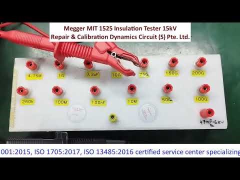 Megger MIT1525 Insulation Tester 15kV Repair & Calibration Dynamics Circuit (S) Pte. Ltd.