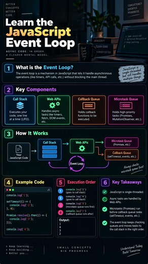 Javascript Event Loops #coding #tutorial #javascript #webdevelopment #frontend