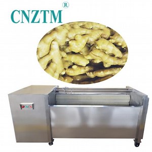 [Hot Item] Industrial Brush Ginger Processing Washer Washing Cleaning Peeling Machine