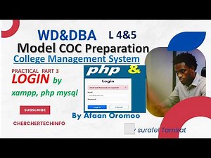 LOGIN COC Holistic WDDBA L4&5 Project | Login System Using PHP & MySQL | College Management System