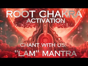 ROOT CHAKRA ACTIVATION : CHANTING LAM MANTRA MEDITATION with 256Hz HEALING FREQUENCY
