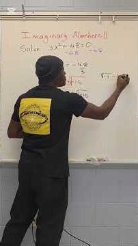 Imaginary Numbers #algebra2 #complexnumbers #basicproblems #education #imaginarynumbers