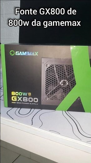 Gamemax GX800 800W power supply with 80 plus gold seal and 3-year warranty