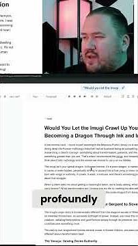 Imugi: Crawling to Dragonhood Through Ink and Intention #shorts