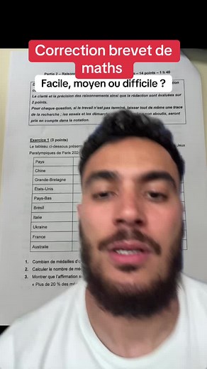 Correction brevet de maths 2026 — sujet et corrigé expliqué