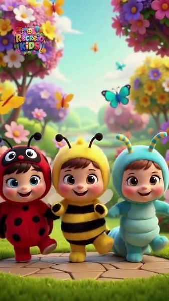 Cartoon of a colorful Cute of ladybug, bee and caterpillar dancing.. Music and fun! 🎵 Follow for more cuteness! 💖 #fyp #cartoon #cartoon #tiktok #kids #animation #music #tiktokkids #childrenscartoon #viralvideos #cartoonforbabies #baby #cocomelonmusic #kidsvideo #kidsfun #animationvideo #kidsmusic #children #kidsmusic #dance #forkids #colorful