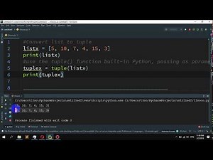 How to to convert a list to a tuple in Python