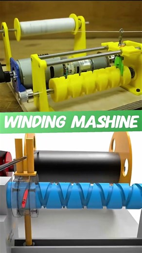 Incredible DIY 3D Printed Winding Machine #diy #homehacks#engineering#shorts#security