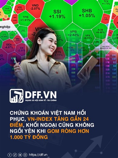 Chứng khoán Việt Nam hồi phục với VN-Index tăng điểm
