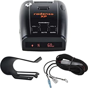 Radenso XP Stealth Bundle Kit - Includes Radenso XP Radar Detector Plus Visor Mount and Direct Wire Kit