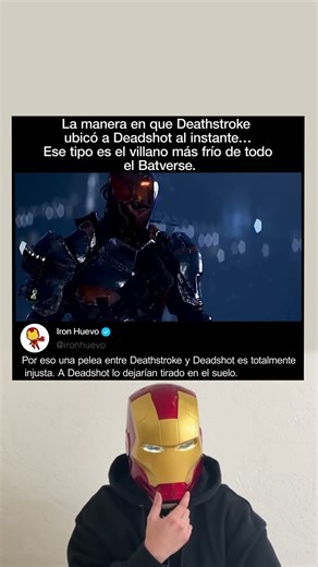 Deathstroke calcula instantáneamente desde dónde disparó Deadshot