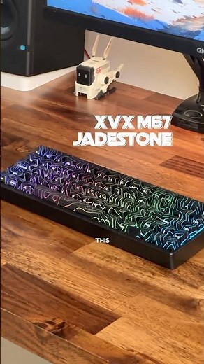 Cool Topographic keyboard #tech #keyboard #xvx #xvxkeyboard #m67 #setup