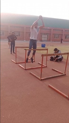 Sprinter 🚀 Hurdles + Sled/Drag Running Training#Athletic Workout ⚡ Hurdles jump#track and field