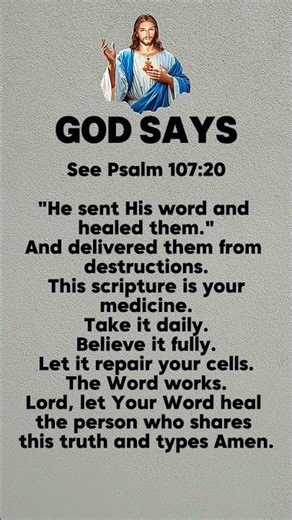 God Sent His Word to Heal You | Psalm 107:20 Healing Scripture