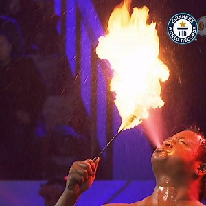 158K views · 1K reactions | A flaming hot fire breathing showdown ️ China's Zhu Jiangao vs India's Jitender Singh | Guinness World Records | Facebook