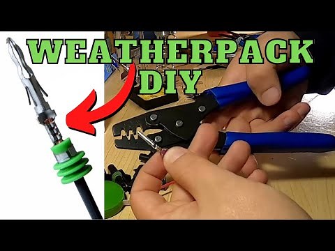 How To Crimp Weatherpack Connectors With Seal-All / Delphi Crimper